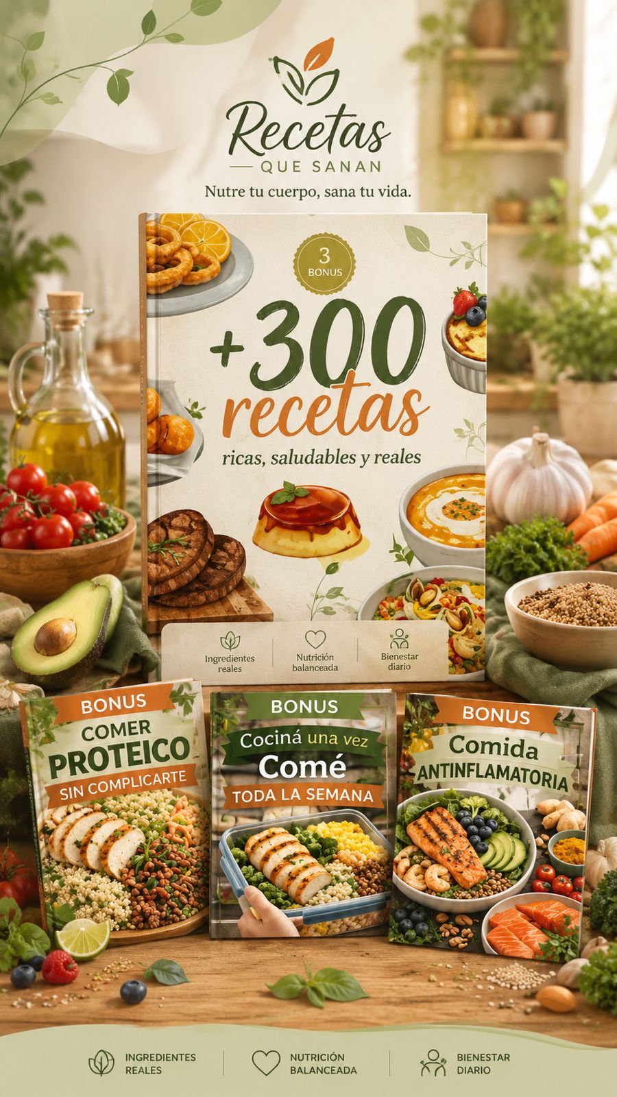 Recetas que Sanan™ – Comé Mejor, Gastá Menos y Recuperá tu Energía.