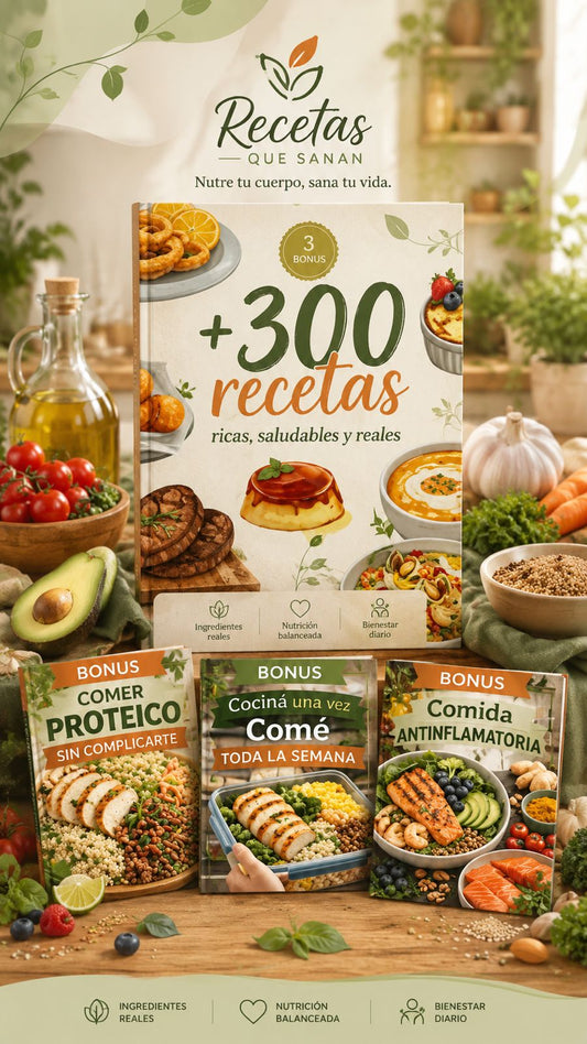 Recetas que Sanan™ – Comé Mejor, Gastá Menos y Recuperá tu Energía.